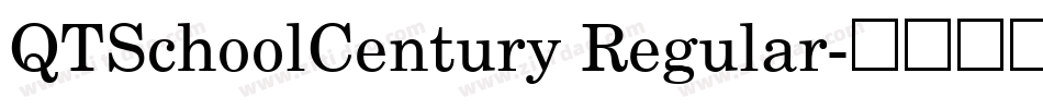 QTSchoolCentury Regular字体转换